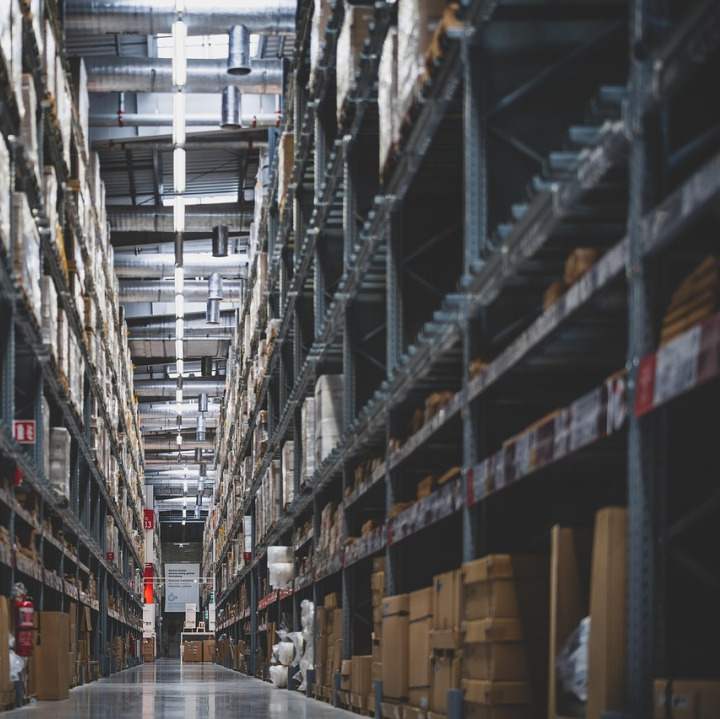 returns processing warehouse boxes